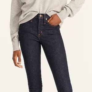 J. Crew 9" mid-rise toothpick jean in Classic Rinse wash sz 34
